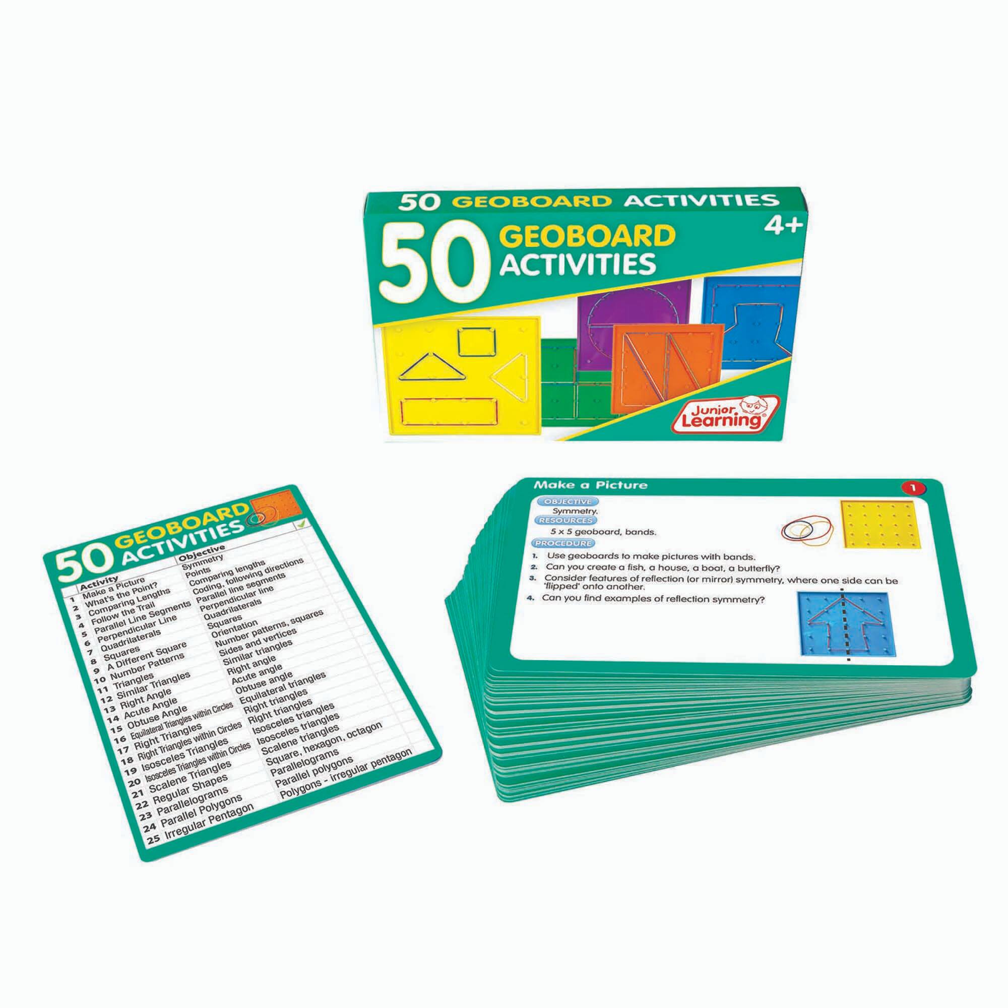 Junior Learning® 50 Geoboard Educational Activities
